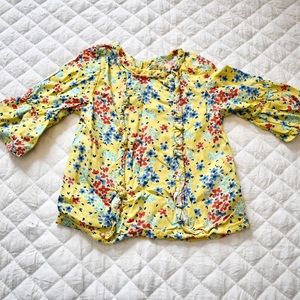 OshKosh Yellow Floral Blouse Size 2T